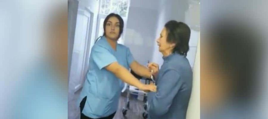 Enfermera golpea a anciana con alzheimer en asilo mientras compañeras se ríen