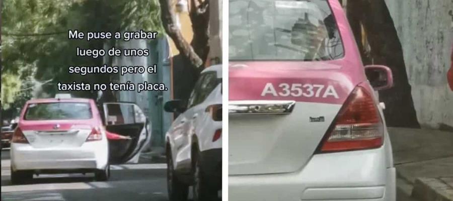 [VIDEO] Mujeres logran bajar de taxi en CDMX; chofer se negaba a detenerse