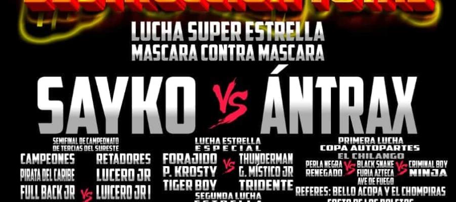 Promotora Prodells presentará mascara contra máscara entre Sayko y Ántrax Promotora Prodells presentará mascara contra máscara entre Sayko y Ántrax