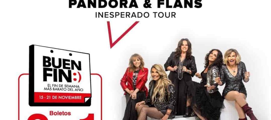 Pandora y Flans se unen al Buen Fin con boletos al 2x1 para concierto en Villahermosa