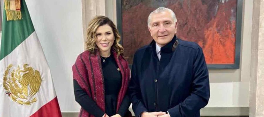 Se reúne Adán Augusto con la gobernadora de BC