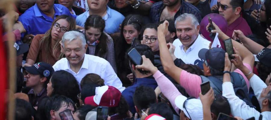 Es un honor marchar con Obrador, dice Adán Augusto López