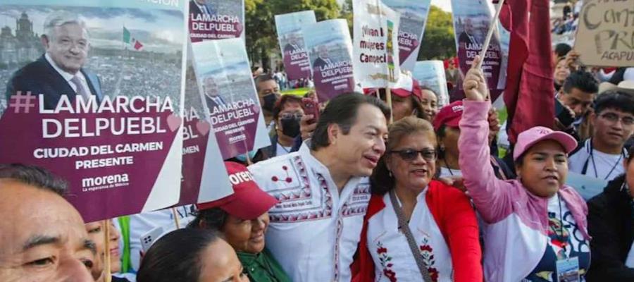 El pueblo no dejó solo a AMLO, destaca Mario Delgado tras marcha
