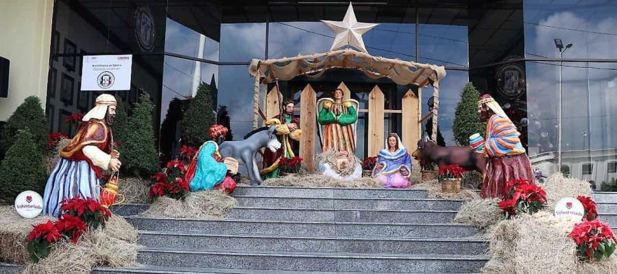 ¡A consulta! nacimientos en espacios públicos de México, sugiere gobernador Merino