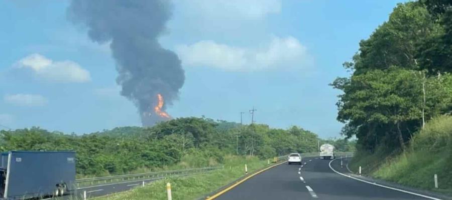 Se registra explosión por fuga de gas etano en la Coatzacoalcos-Villahermosa; hay 19 heridos