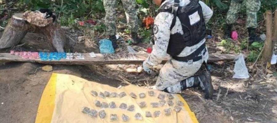 Desmantelan campamento de narcomenudistas en Paraíso