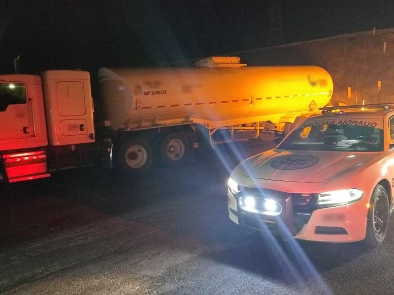 Recupera GN pipa con 32 mil litros de combustible que había sido robada en Puebla