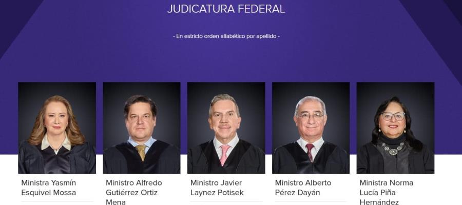 Revelan a los 5 aspirantes a la presidencia de la SCJN