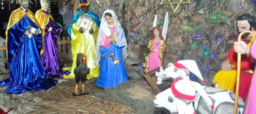Invita DIF Tabasco a familias a recorrer nacimientos y paisajes alusivos a las fiestas decembrinas