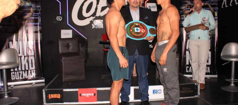 ‘Kiko’ Guzmán y Sergio ‘Kid’ Oliva, superan el pesaje y se declaran listos para función de este sábado ‘Kiko’ Guzmán y Sergio ‘Kid’ Oliva, superan el pesaje y se declaran listos para función de este sábado