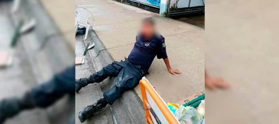 ¡Pasan sobre la ley! Atropellan a policía en Paraíso