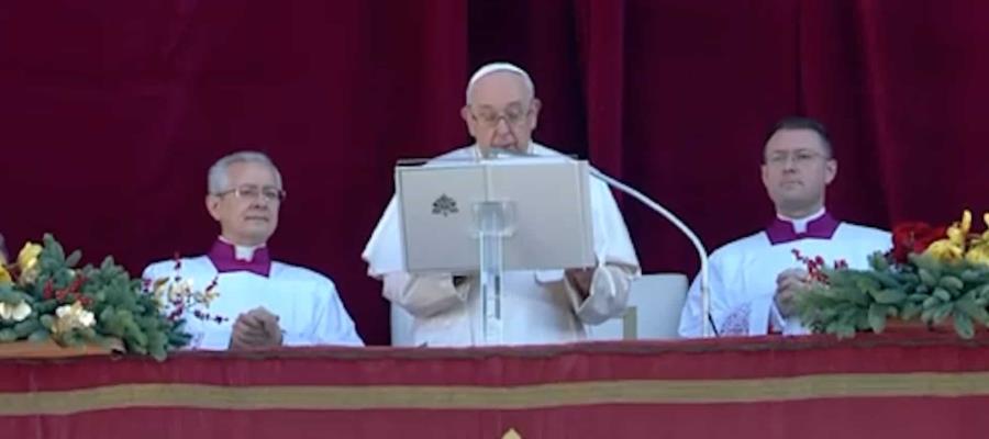 Pide Papa en bendición “Urbi et Orbi” de Navidad por el cese de las guerras en la humanidad