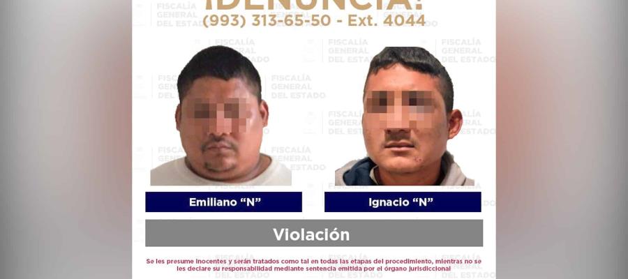 Detienen a 2 sujetos acusados de violación en Teapa 