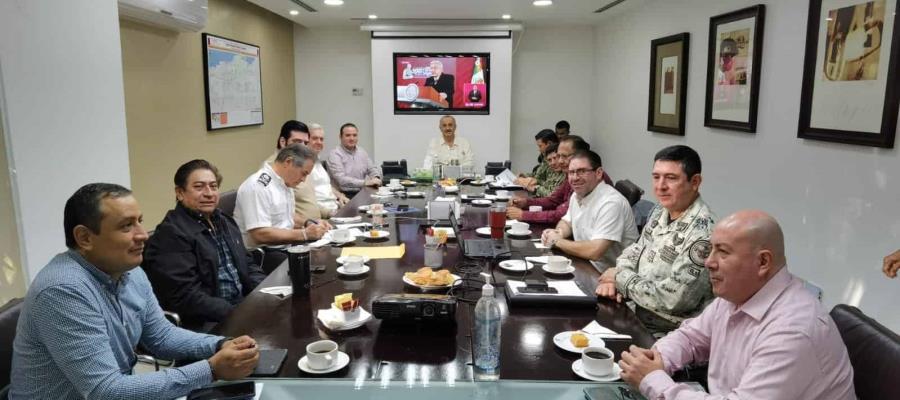 Encabeza Gobernador Merino reunión presencial de Mesa de Seguridad Encabeza Gobernador Merino reunión presencial de Mesa de Seguridad