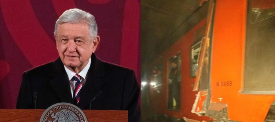 Lamenta AMLO accidente en Metro de la CDMX; envía condolencias 