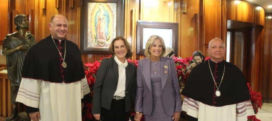 Jill Biden llega a México y visita Basílica de Guadalupe