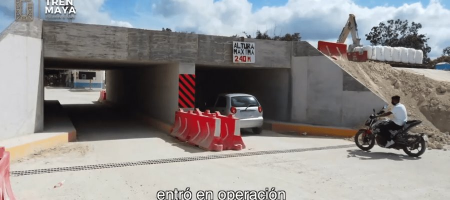Inicia operaciones de paso peatonal y vehicular en villa El Triunfo, como parte del Tren Maya