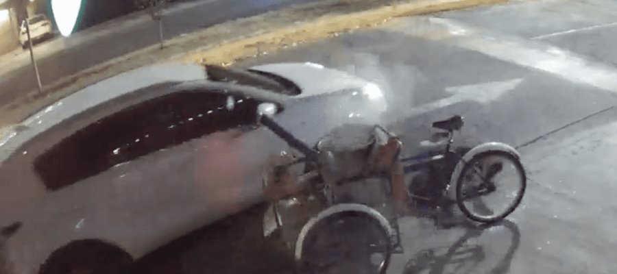 [Video]  Atropellan a otro tamalero en Edomex pero resulta ileso