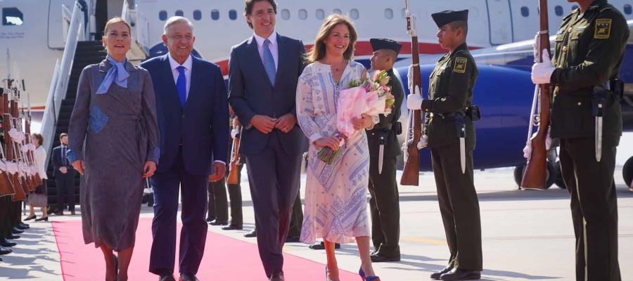 Justin Trudeau llega a México para Cumbre; aterriza en el AIFA