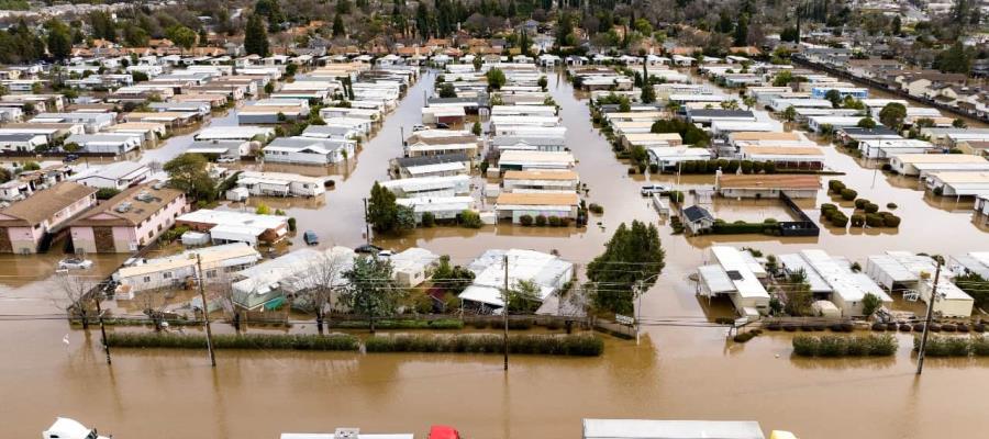 Declara EE. UU. estado de catástrofe en California por lluvias e inundaciones