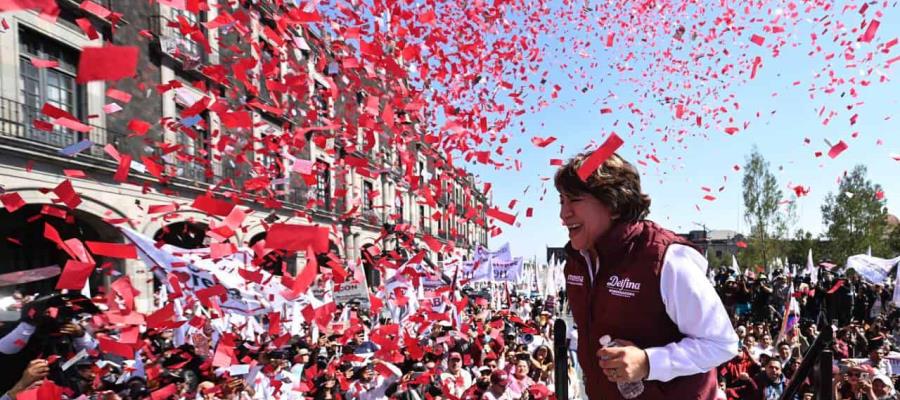 Arranca Delfina Gómez precampaña a gubernatura en Edomex