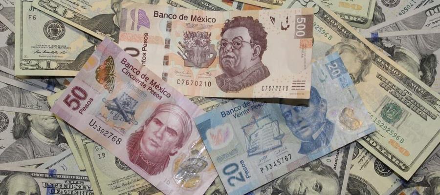 Cierra peso en 18.65 por dólar, su mejor nivel desde febrero de 2020