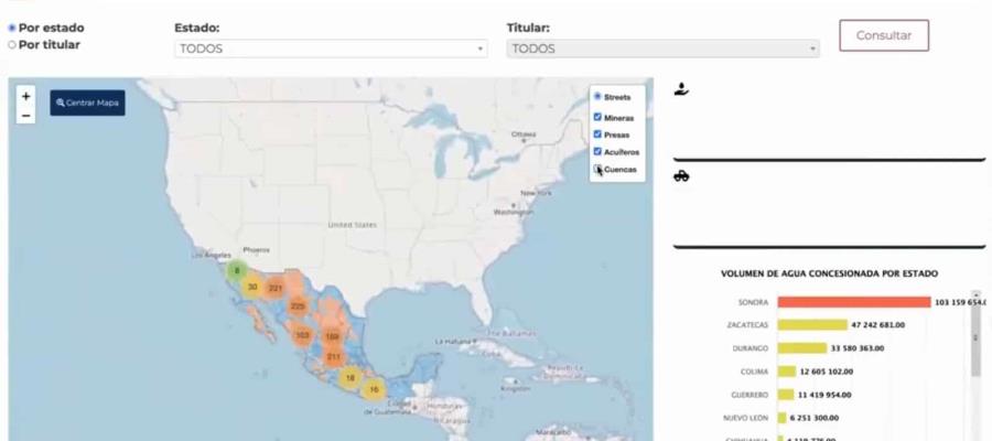 Semarnat lanza plataforma para monitorear el uso del agua en la minería