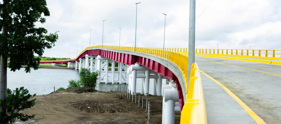 Puente de Quintín Arauz, Centla se convierte en el más grande de Tabasco: SICT
