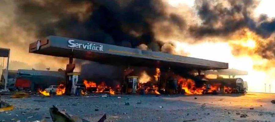 Explosión en gasolinera de Hidalgo fue por error humano; hay 2 muertos y cuatro heridos: SSP