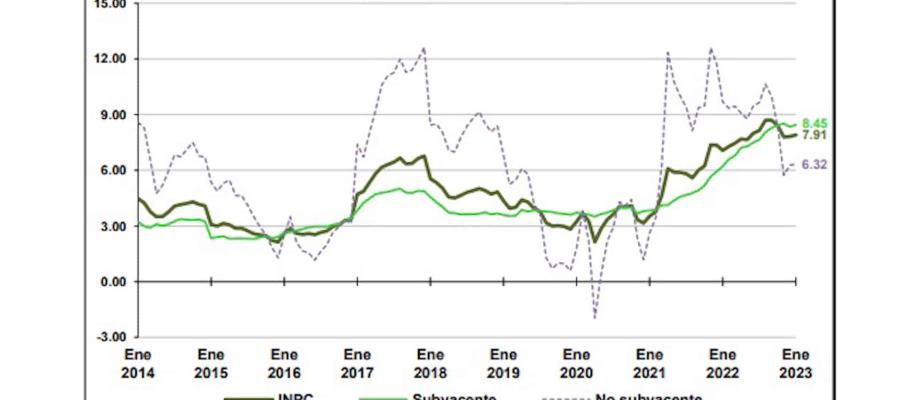 ¡Inflación no da tregua! Se ubica en 7.91% en enero de 2023