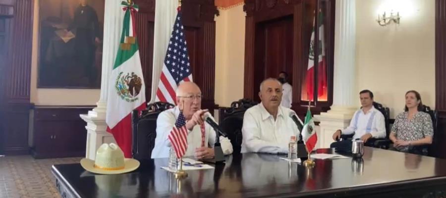 Visita Tabasco por sexta ocasión el embajador de EEUU en México, Ken Salazar