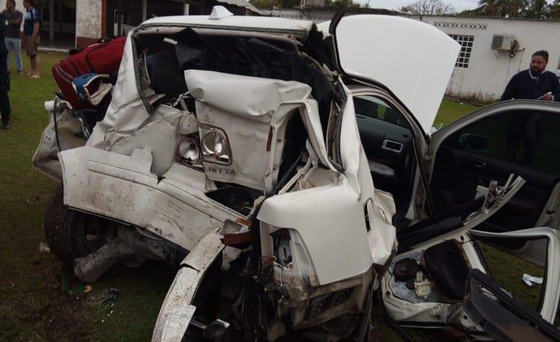 Fallece conductor en choque sobre la carretera Puerto Ceiba-Paraíso