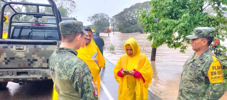 Aplican plan DN-III-E en Teapa; se han evacuado a 41 personas