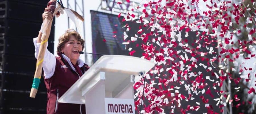 Acabaremos con la “larga noche” en Edomex, afirma Delfina Gómez en cierre de precampaña