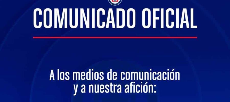 Cruz Azul anuncia la baja del Potro Gutie´rrez