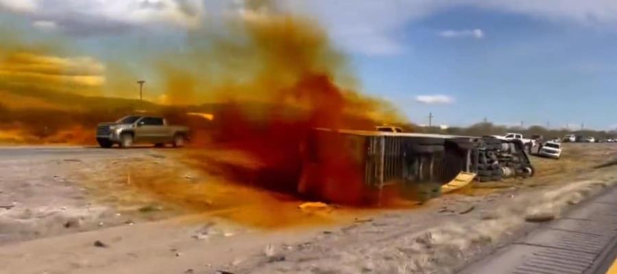 Accidente en autopista de Arizona provoca fuga de ácido nítrico; miles de personas evacúan zona