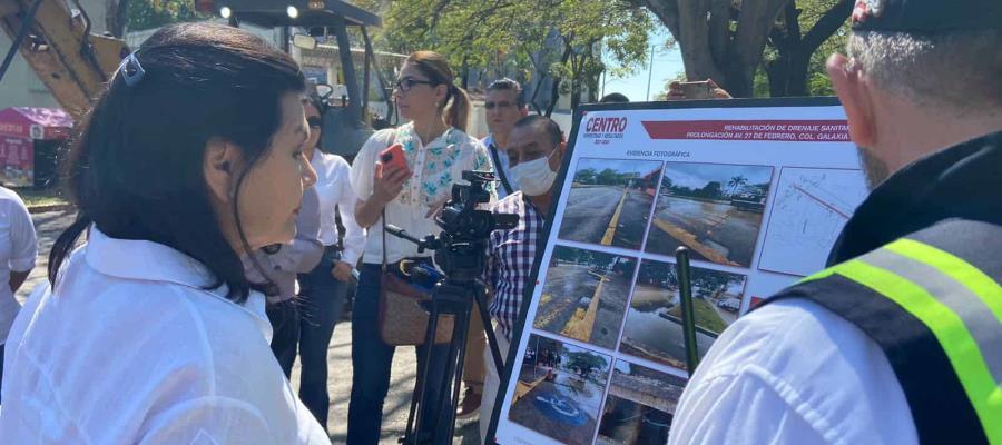 Inician trabajos en prolongación de Usumacinta; concluirá obra antes de 60 días