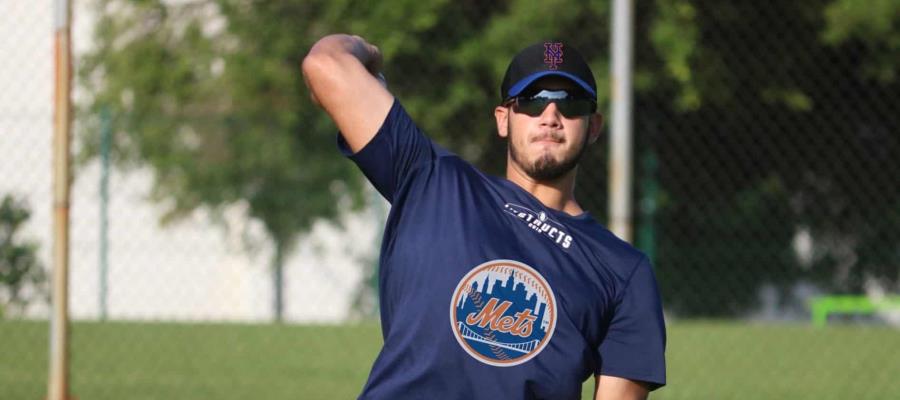 Beisbolista tabasqueño Guty Ruiz reporta en el campo primaveral de Mets de NY