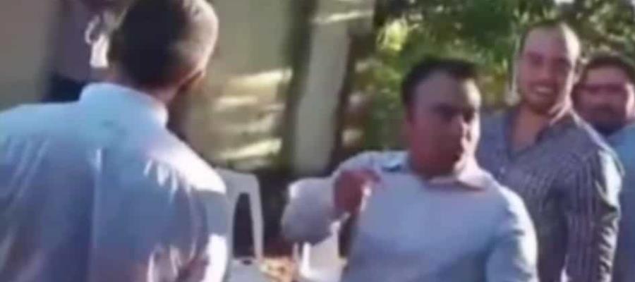 Captan a coordinador de Sembrando Vida organizando porra a favor de May en Balancán Captan a coordinador de Sembrando Vida organizando porra a favor de May en Balancán