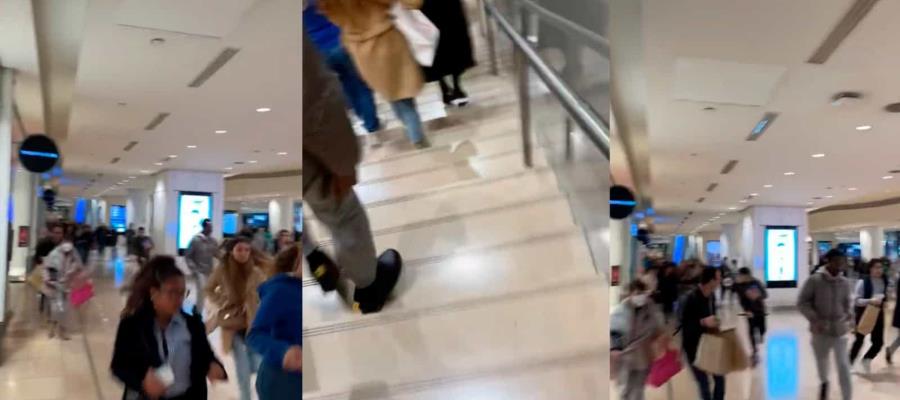 Suicidio desata pánico en centro comercial de París 