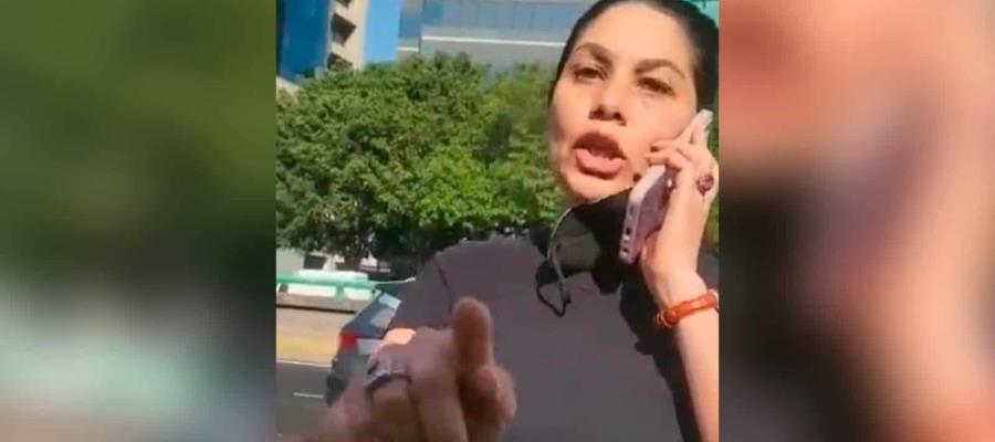 Exhiben a mujer que agredió a policías de la CDMX para evitar infracción