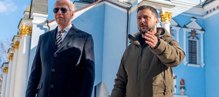 Biden visita el Kiev a unos días del aniversario de la invasión rusa a Ucrania Biden visita el Kiev a unos días del aniversario de la invasión rusa a Ucrania