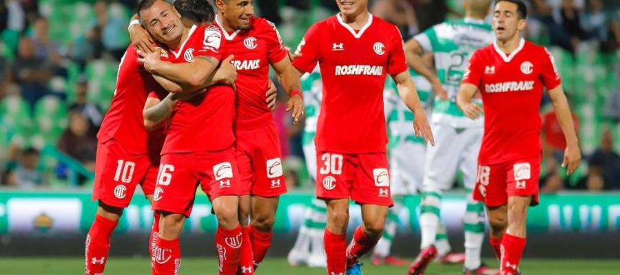 Manito de goles en TSM; Toluca golea 5-0 a Santos Laguna en su casa Manito de goles en TSM; Toluca golea 5-0 a Santos Laguna en su casa