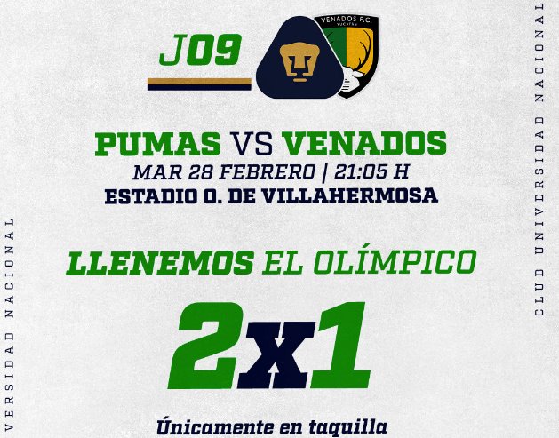 Pumas Tabasco recibe a Venados en el Olímpico