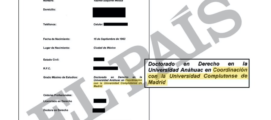 Universidad Complutense de España se desmarca de doctorado de Ministra Esquivel: El País Universidad Complutense de España se desmarca de doctorado de Ministra Esquivel: El País