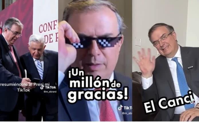 Celebra Ebrard haber conseguido un millón de seguidores en TikTok