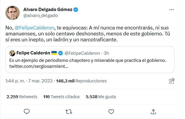 “Eres un ladrón y narcotraficante”, periodista a Calderón, tras llamarlo “chayotero”
