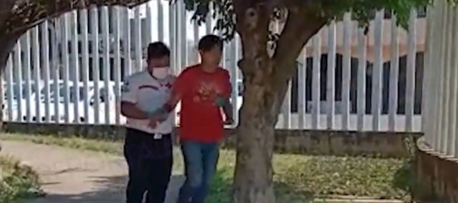 Alumnos de la Cruz Roja realizan simulacro sobre accidentes en el parque La Pólvora