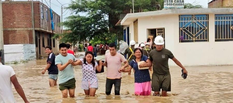 Van 5 muertos tras lluvias e inundaciones en Perú Van 5 muertos tras lluvias e inundaciones en Perú