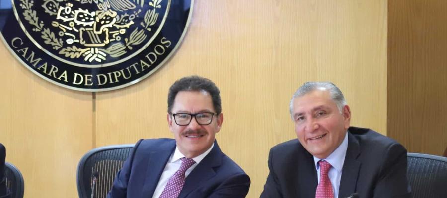 Agenda legislativa e iniciativas pendientes, temas entre Adán Augusto y Jucopo de la Cámara de Diputados